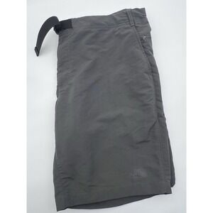 North Face Shorts Men 40 Gray Belted Nylon Hiking‎ Paramount Trail Twill Relaxed
